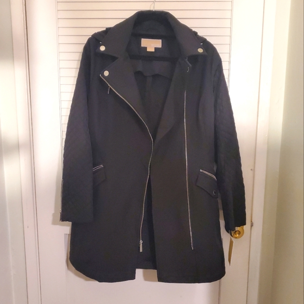 Black Michael Kors Raincoat